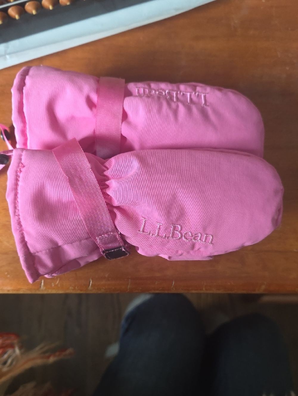 L.L. Bean Pink Children's Insulated Mittens